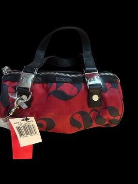 Rare NWT and plastic on hardware L.A.M.B LeSportsac baby barrel mega red bag